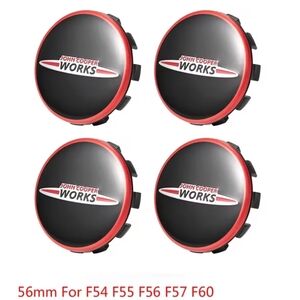 4 54mm Mini Cooper John Cooper Works Wheel Rim Center Caps